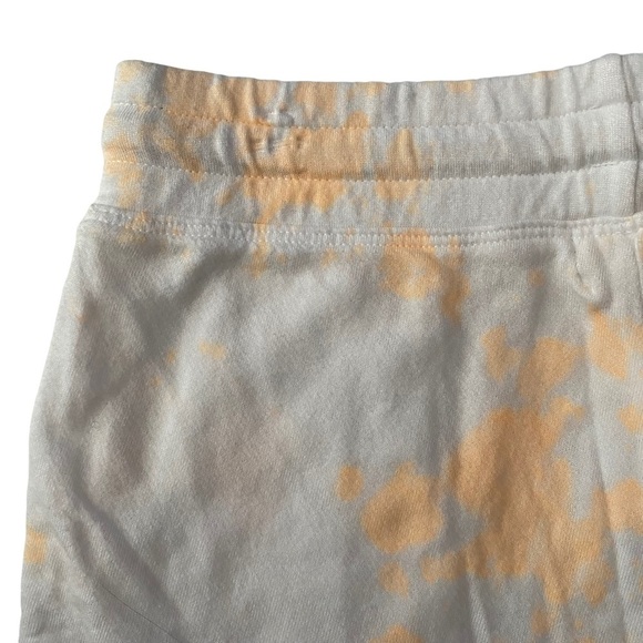 Sundry White Neon OrangeTie Dye High Waist Athletic Shorts 1 Juniors - Picture 12 of 16